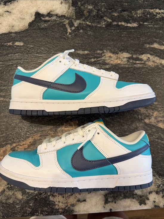 Nike Other - Nike Low-Top Sneakers White, Teal & Navy